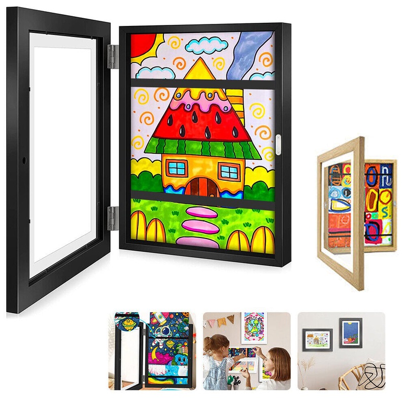 Buy Kids Art Frames Children Art Projects Wooden Artwork Display Hold ...