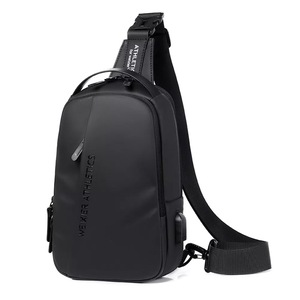 Men's Sling Crossbody Bag Anti-theft Chest Shoulder Messenger Backpack-Black