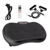 Platform Fitness Vibrating Plate Exercise Vibration Machine Full Body Workout Black