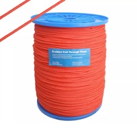 Rope PP Mono Braid Orange 3mm 1000M Cable Hauling Rope 90KG