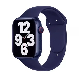 Silicone Sports Band For Apple Watch Series 4-7/SE 38mm 44mm Midnight Blue
