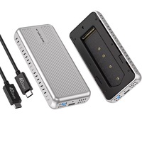 USB4 PCIe NVMe SSD Enclosure 40Gbps Case 8TB Tool-Free for TBT4/TBT3/USB4/USB3.2