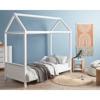 Mocka Finn House Bed - Single - White - Kids Beds