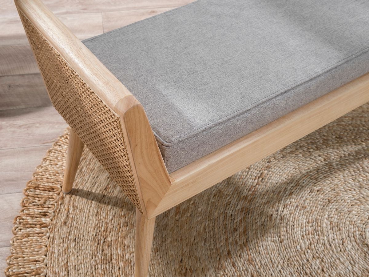 innes rattan bench seat