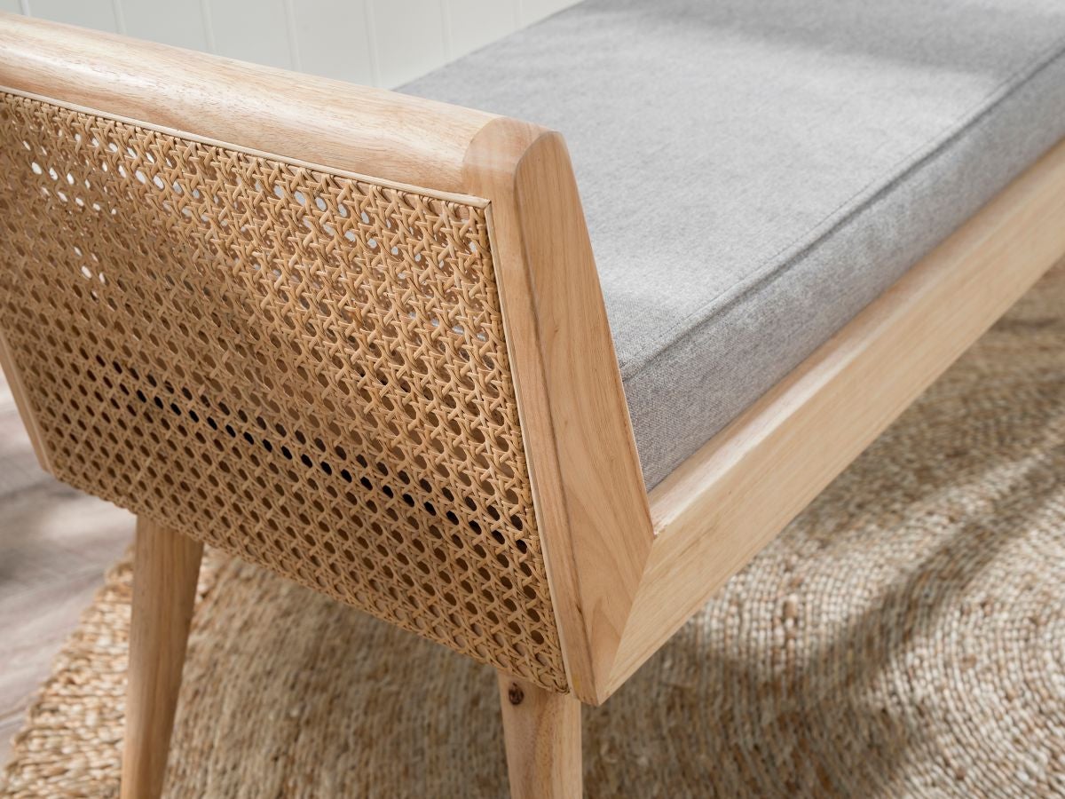 innes rattan bench seat