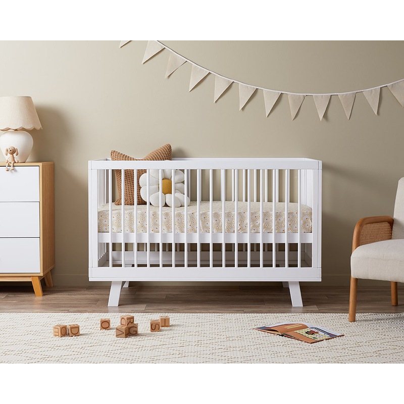 Buy Mocka Aspen Classic Cot White MyDeal