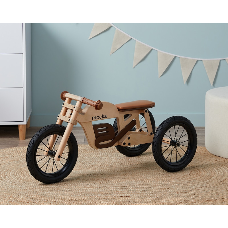 Buy Mocka Brando 2 in 1 Wooden Trike/Balance Bike - MyDeal