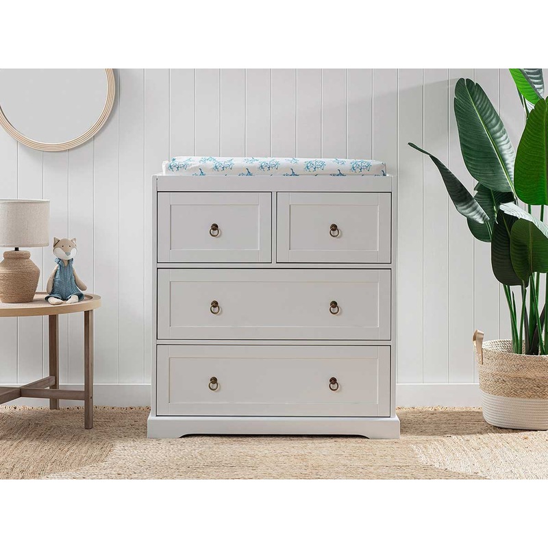 Buy Mocka Hamptons Change Table White MyDeal