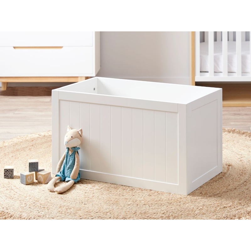 Buy Mocka Hamptons Toy Box White MyDeal