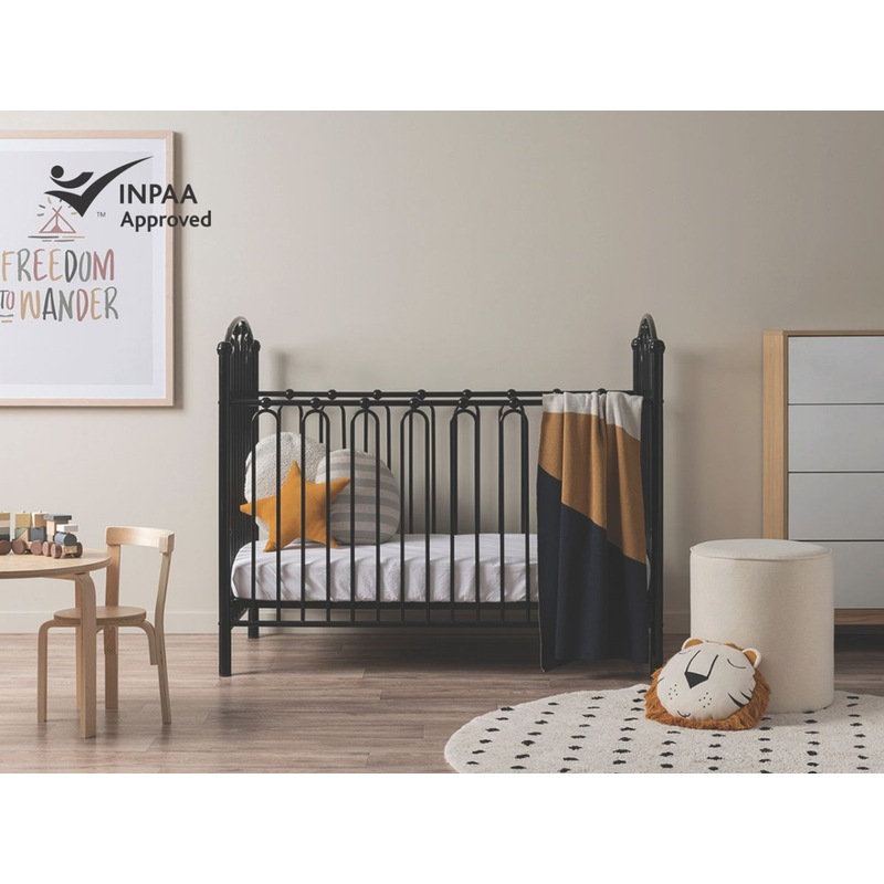 Buy Mocka Josephine Cot Black MyDeal