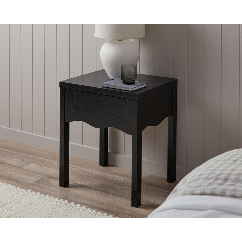 Buy Mocka Malena Bedside Table Black MyDeal