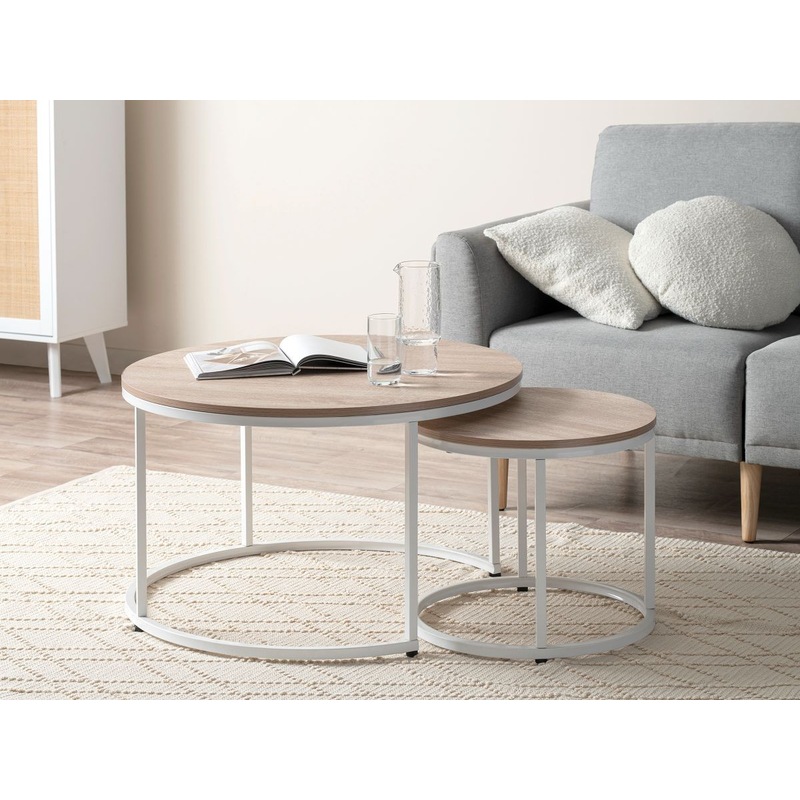 Buy Mocka Vigo Nesting Coffee Tables White MyDeal