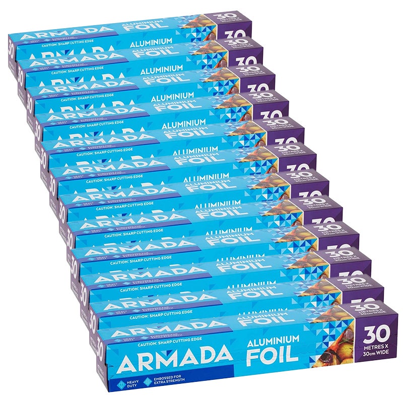 Buy 12 Pack Armada Aluminium Foil Heavy Duty 30m MyDeal