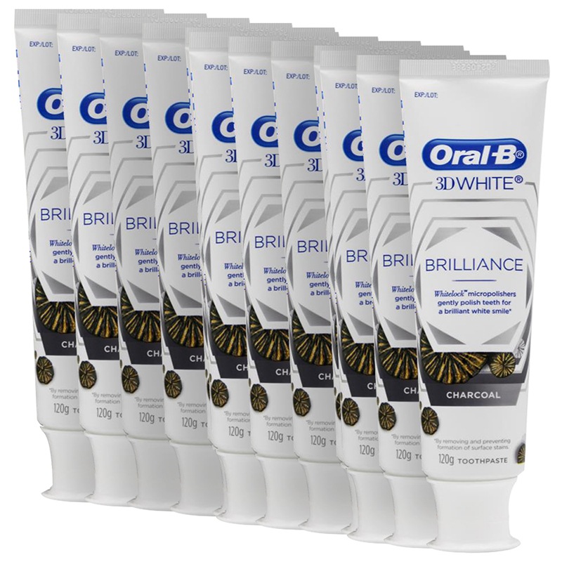 Buy 12 Pack OralB 3DWhite Brilliance Charcoal Toothpaste 120g MyDeal
