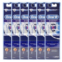 12 Pack Oral-B 3D White Replacement Electric Toothbrush Heads (6 x 2 Pack)