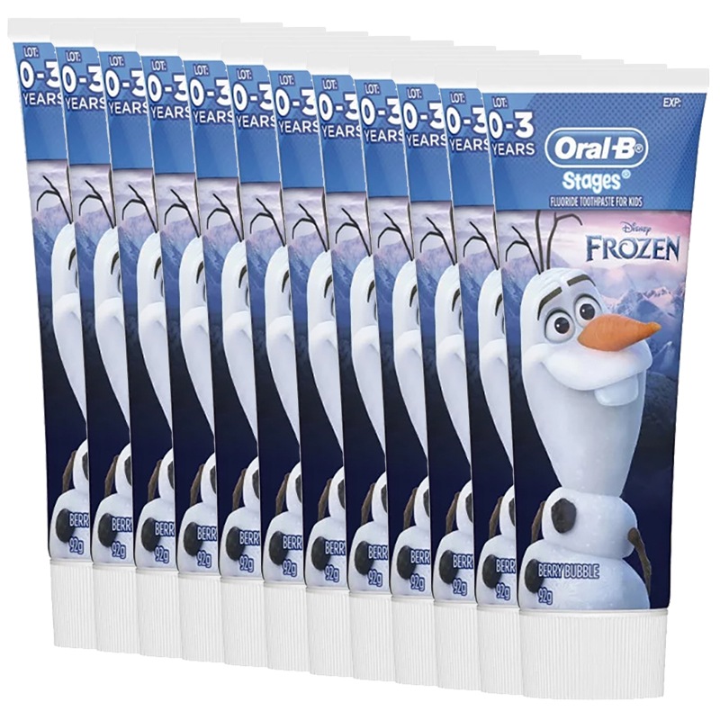 Buy 12 Pack OralB Stages Disney Frozen Berry Bubble 03 Years
