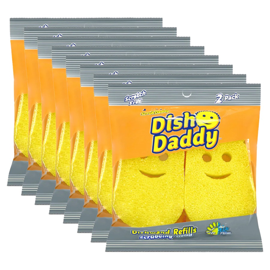 16 Pack Scrub Daddy Dish Daddy Dishwand Refills (8 x 2 Pack)