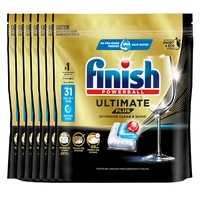 217 Finish Powerball Ultimate Plus All-In-One Dishwashing Tablets Baking Soda (7 x 31 Pack)