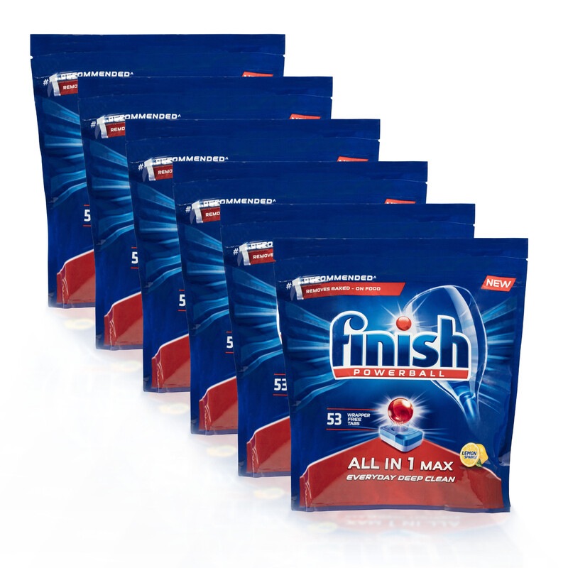 Buy 265 Finish All in 1 Max Lemon Sparkle Dishwasher Tablets (5 x 53