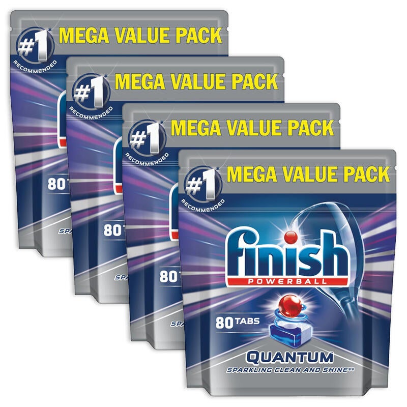 320 Powerball Quantum Buy (4 Pack) Finish x 80 Caps MyDeal - Dishwashing