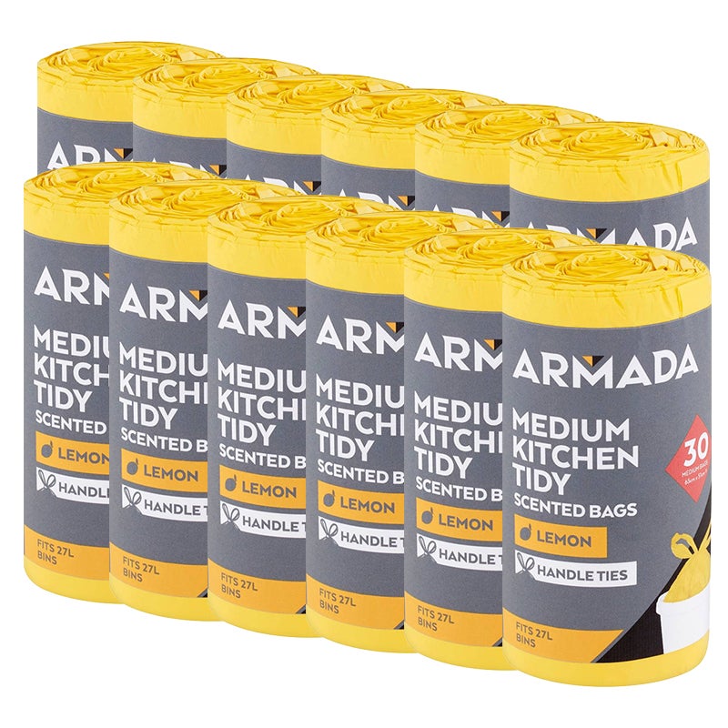 Buy 360 Pack Armada Scented Kitchen Tidy Trash Bags Medium 12 x