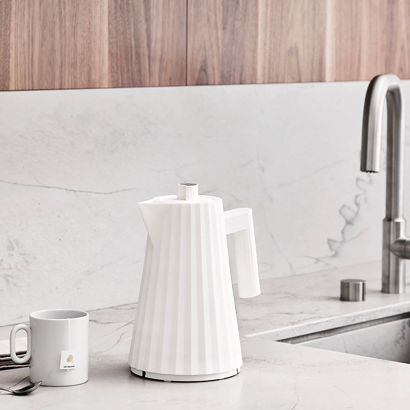 Buy Alessi Plisse Electric Kettle 1.7L White MyDeal