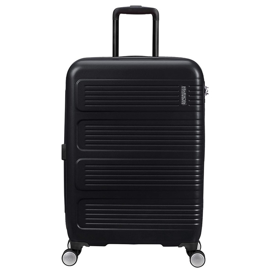 American Tourister Summerville Spinner Hard Case 2 Piece Luggage Set Black