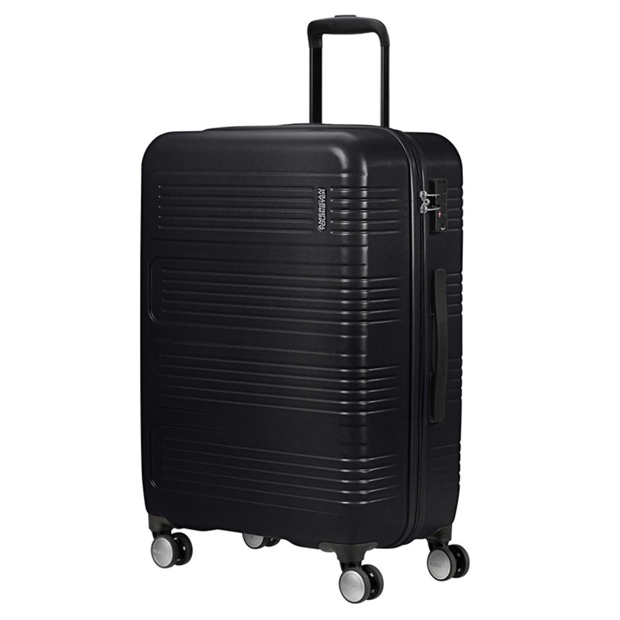 American Tourister Summerville Spinner Hard Case 2 Piece Luggage Set Black