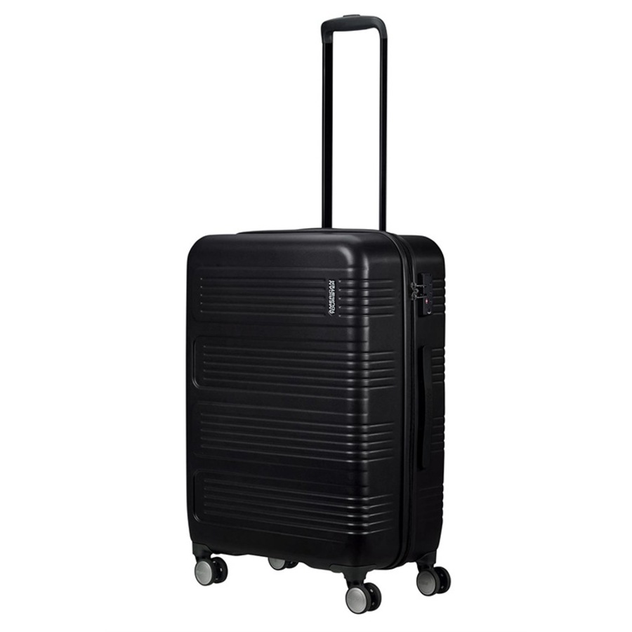 American Tourister Summerville Spinner Hard Case 2 Piece Luggage Set Black