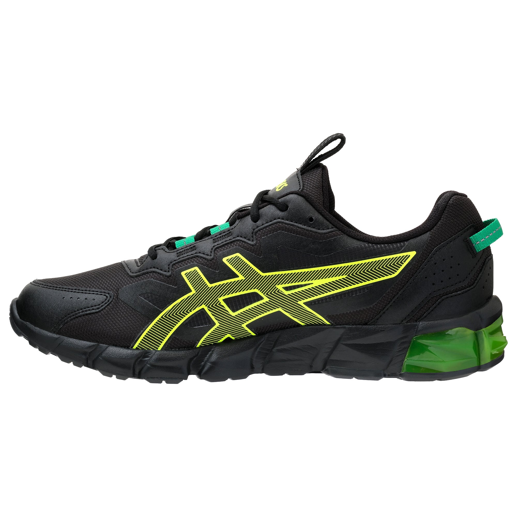 Buy ASICS Men s Gel Quantum 90 Running Shoes Black Safety Yellow