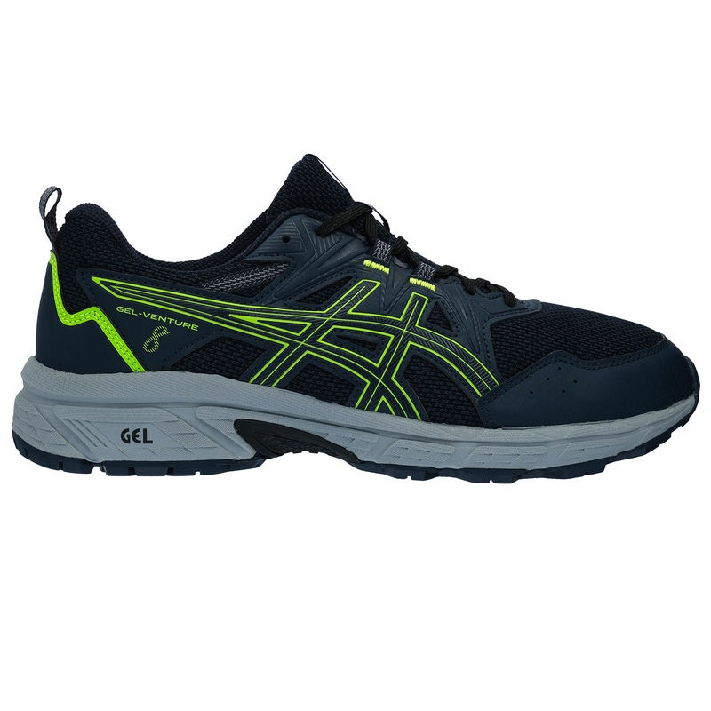 Buy ASICS Men's Gel-Venture 8 Running Shoes French Blue/Hazard Green ...