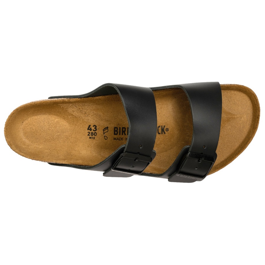 Birkenstock Unisex Arizona EU 40 Birko-Flor Regular Fit Sandals Black