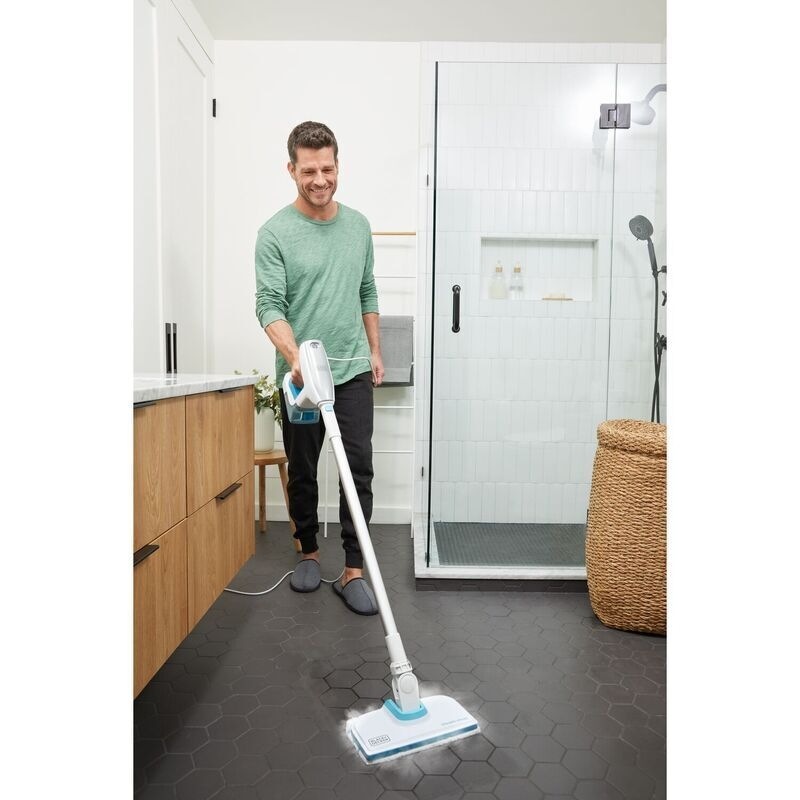 Buy Black + Decker 1500W 8in1 Detachable Handheld Steam Mop MyDeal