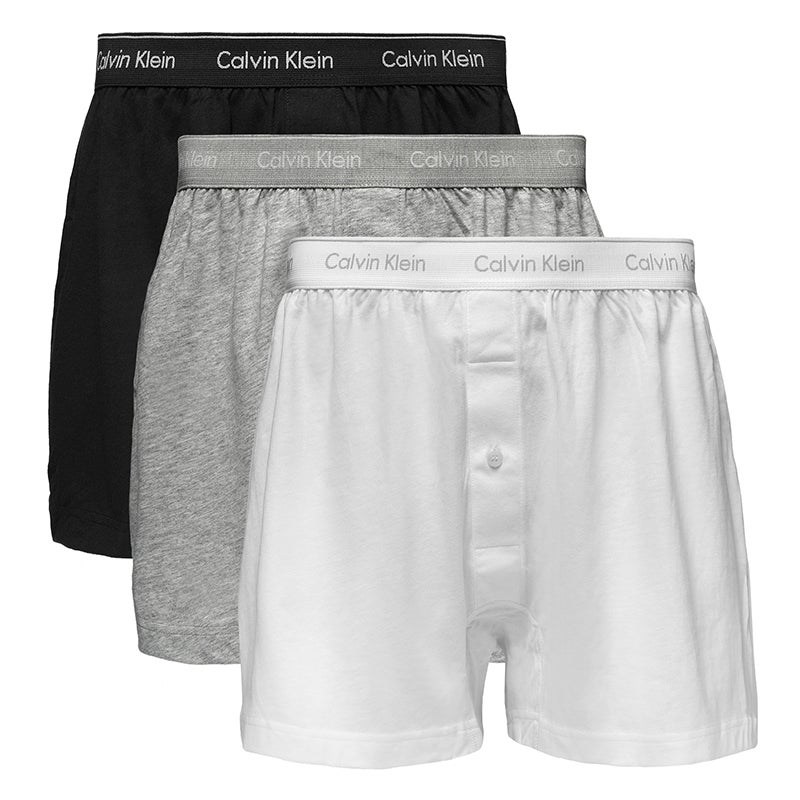 Buy Calvin Klein Men's Boxer Knit 3 Pack Underwear Multi (S, M, L, XL) -  MyDeal