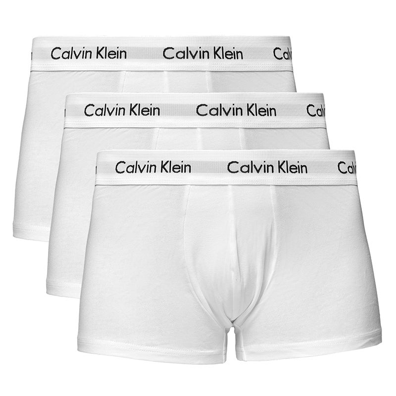 Buy Calvin Klein Men's Low Rise Trunk 3 Pack Underwear White (S, M, L ...
