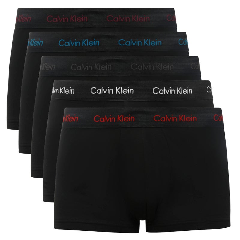 Buy Calvin Klein Men's Cotton Stretch Low Rise Trunk 5 Pack Underwear Black  Stone/Red Carpet/Olive/Legion Blue/Exact (S, M, L, XL) - MyDeal
