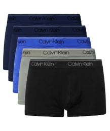 Calvin Klein Men's Cotton Stretch 7-Pack Hip Brief, 3 Black, 2 Blue Shadow,  2 Cobalt Water, S at  Men's Clothing store