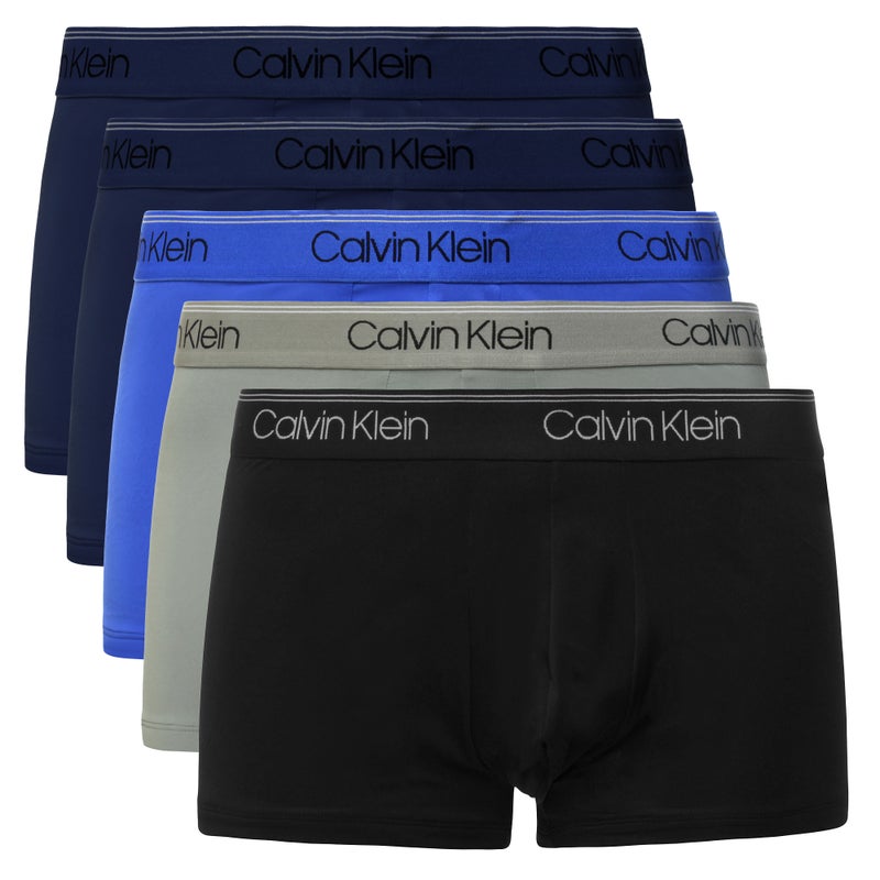 Buy Calvin Klein Men's Micro Stretch Low Rise Trunk 5 Pack Underwear  Black/Blue Shadow/Medium Grey/Cobalt Water (S, M, L, XL) - MyDeal