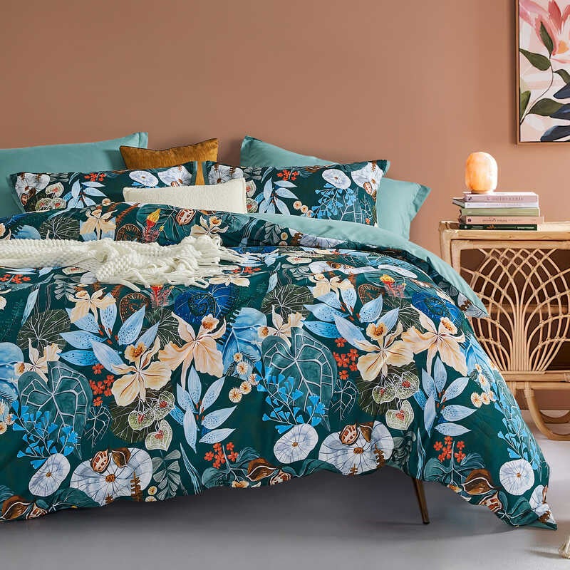 CleverPolly Bella Botanical Quilt Cover Set (Queen, King, Super King)