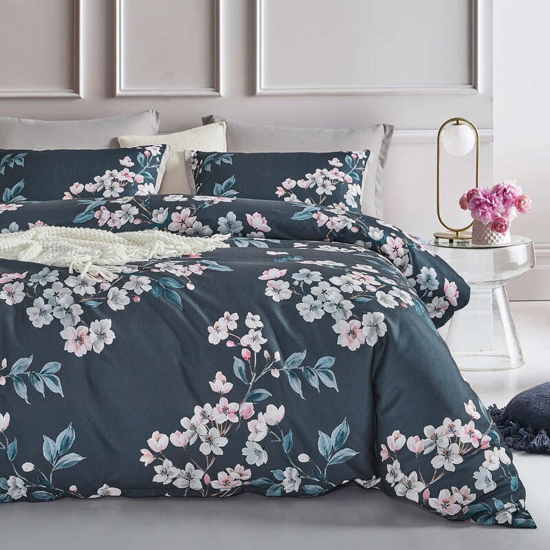 CleverPolly Hazel Botanical Quilt Cover Set (Queen, King, Super King)
