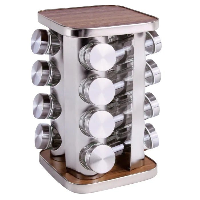Clevinger 16 Piece Rotary Spice Rack