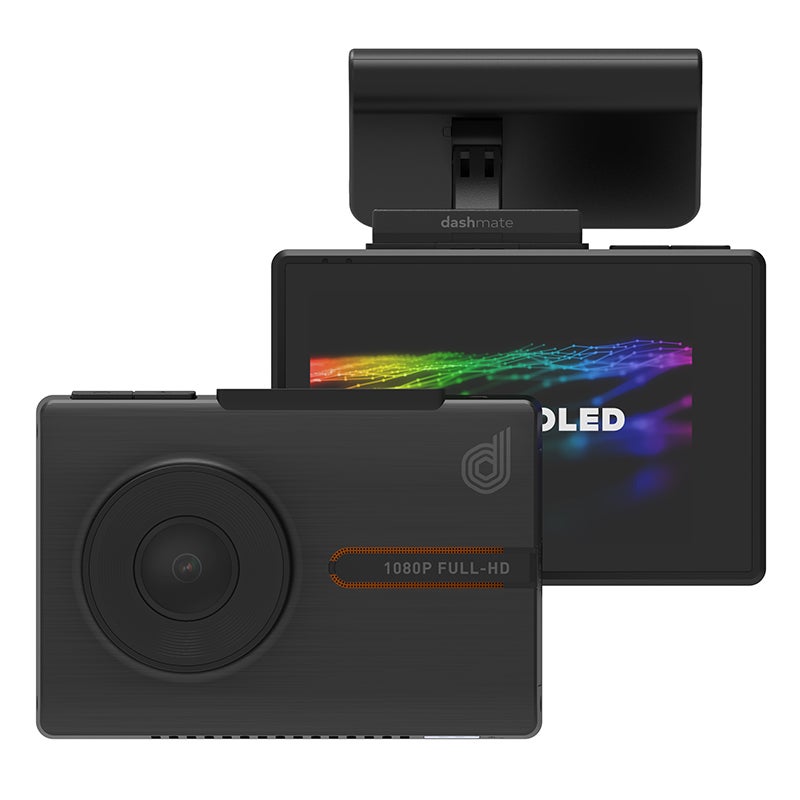 Dashmate 1080P Full HD Dual Channel Dash Camera with 3.0" OLED Touch Screen, WiFi & GPS