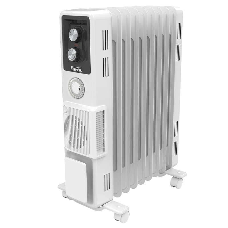 Buy Dimplex 2.4kW Oil Column Heater with Timer & Turbo Fan White MyDeal