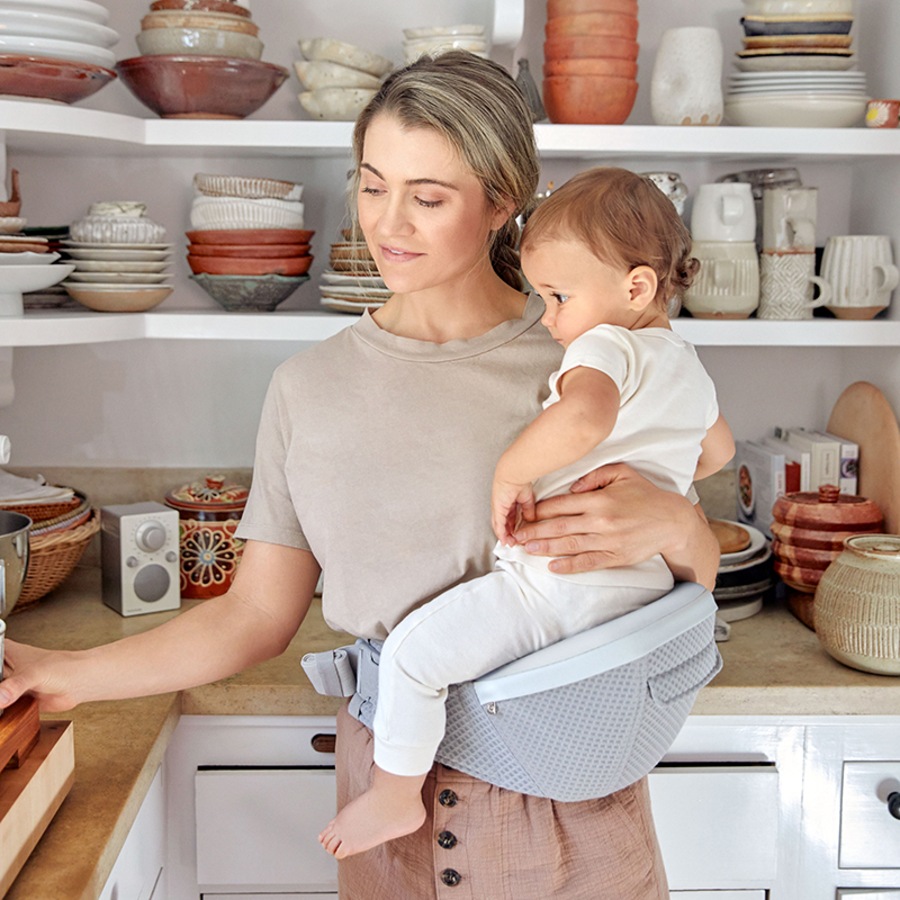 Ergobaby Alta Hip Seat Baby Carrier Pearl Grey