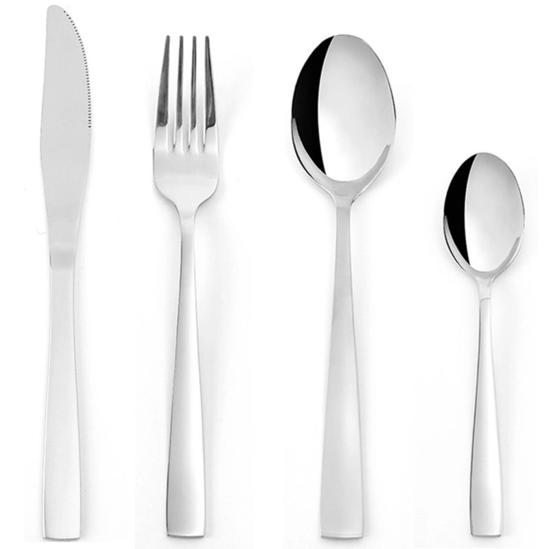 Cutlery Set 7.2 Inch 8 Inch Dishwasher Safe- Set Of 12 Heavy-Duty Forks Black Black Plated Stainless Steel Dinner Forks and Spoons Silverware Set and Spoons 