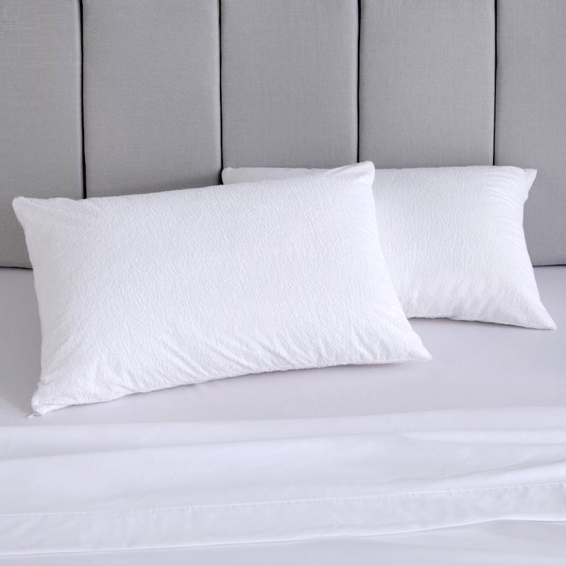 Esplanade Home Essential Waterproof Cotton Terry Pillow Protector Twin Pack