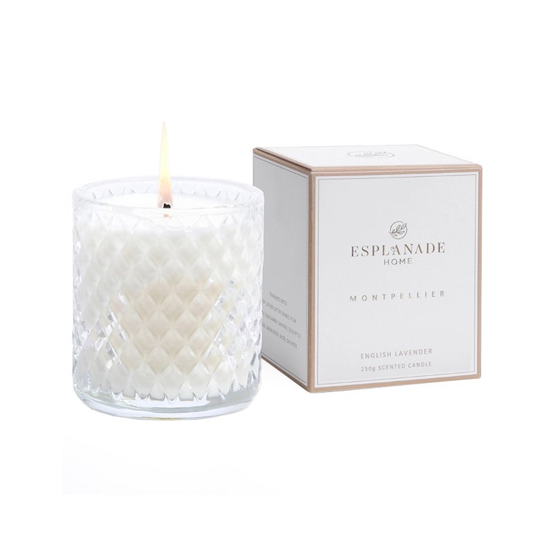 Esplanade Home Montpellier English Lavender Scented Candle 250g
