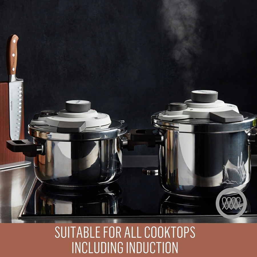 Essteele Per Velocità Facile 6L/22cm Stainless Steels Pressure Cooker 490750