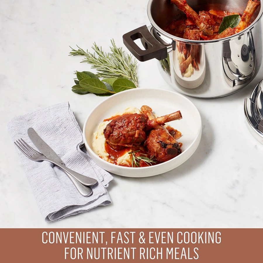 Essteele Per Velocità Facile 6L/22cm Stainless Steels Pressure Cooker 490750