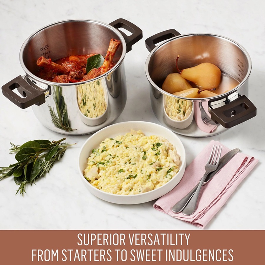 Essteele Per Velocità Facile 6L/22cm Stainless Steels Pressure Cooker 490750